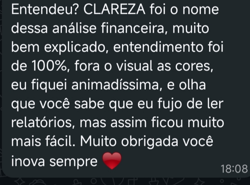 Depoimento de cliente