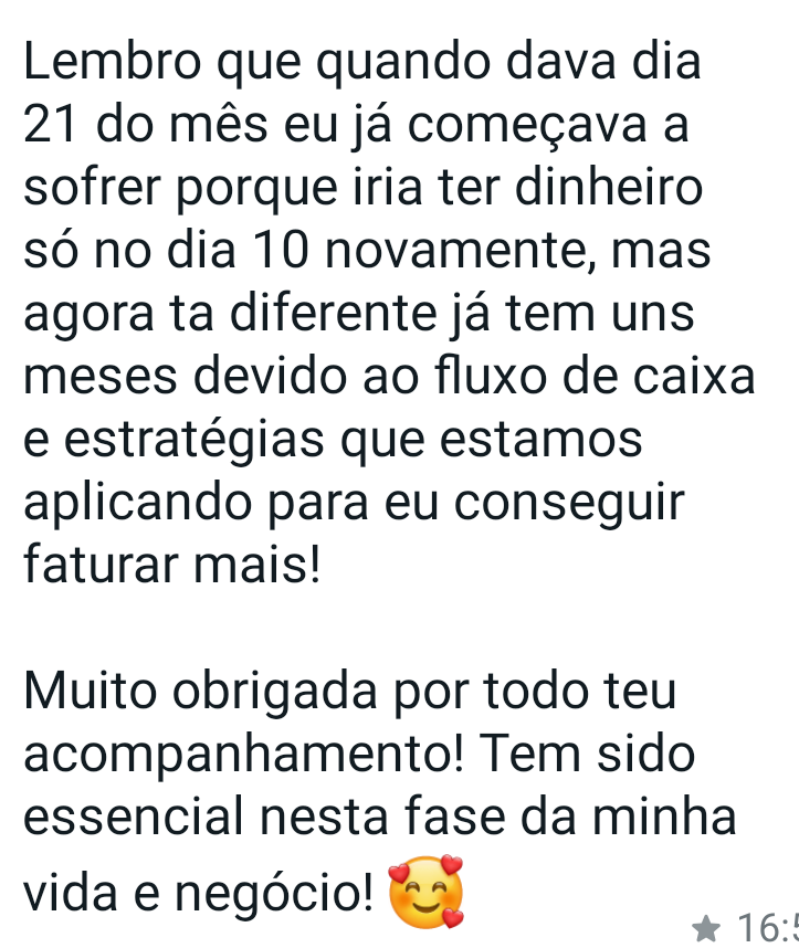 Depoimento de cliente