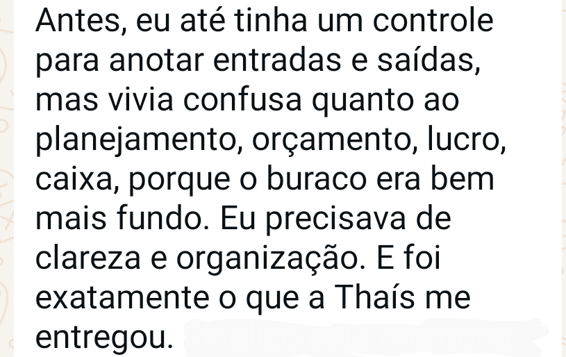 Depoimento de cliente